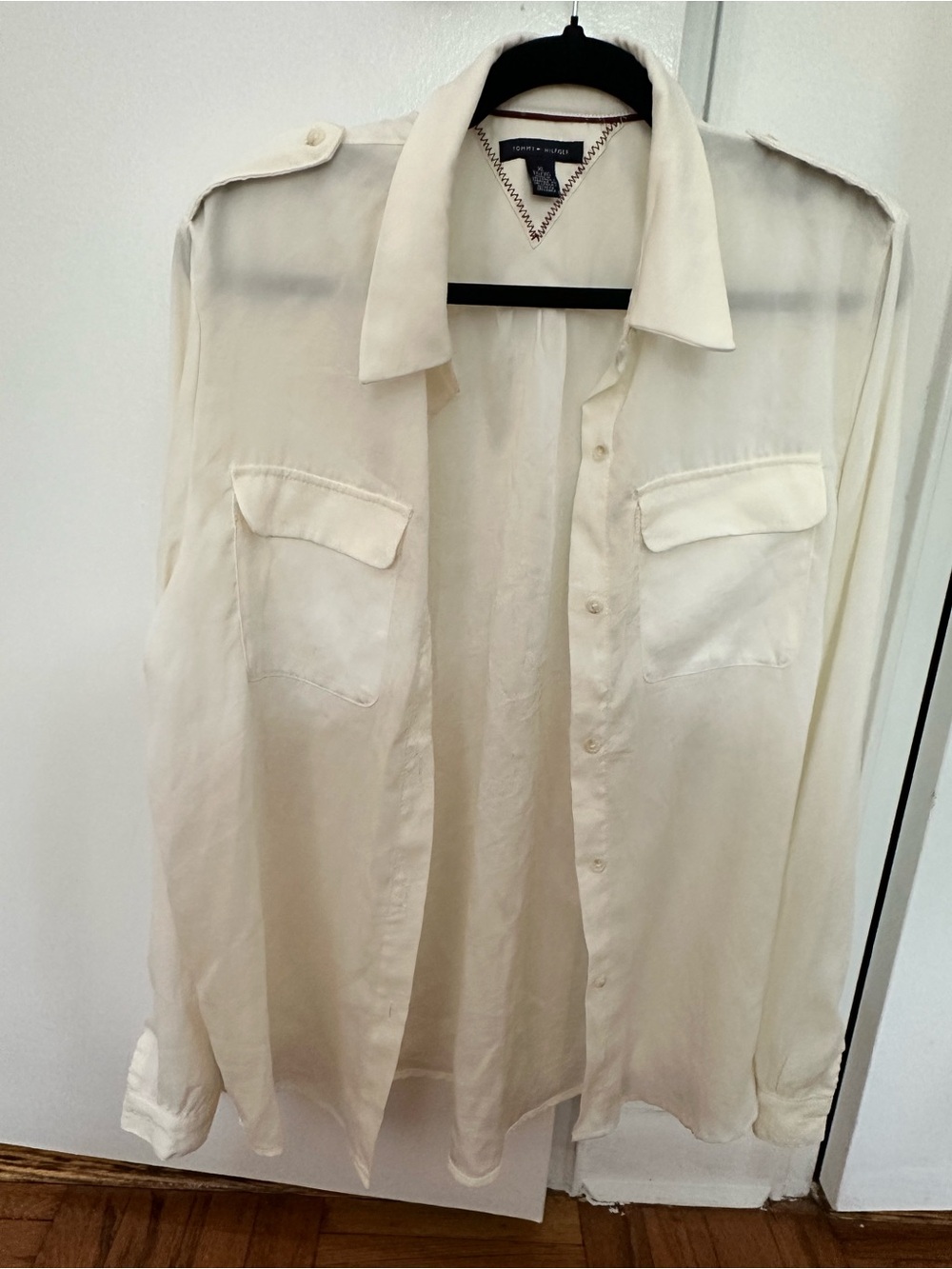 Tommy Hilfiger Cream Button-Up Shirt